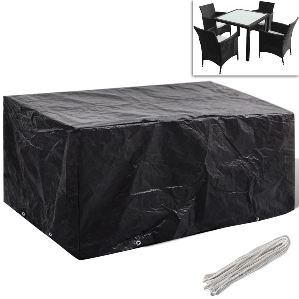 Coperture Arredi Giardino 2pz Polyrattan 4 Persone 180x140cm vidaXL