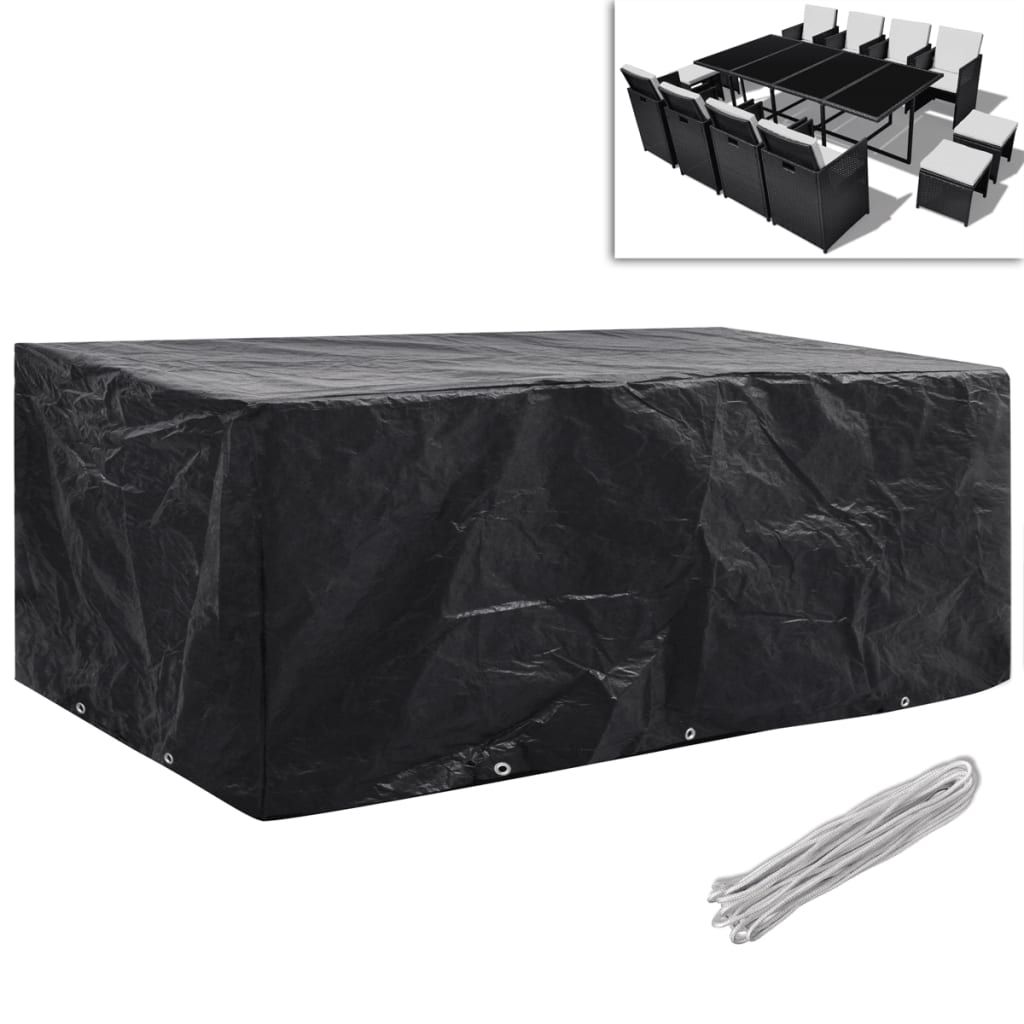 Coperture Arredi Giardino 2pz Polyrattan 8 Persone 229x113 cm vidaXL
