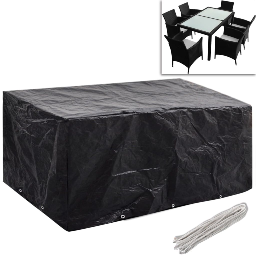 Coperture Arredi Giardino 2pz Polyrattan 6 Persone 240x140cm vidaXL