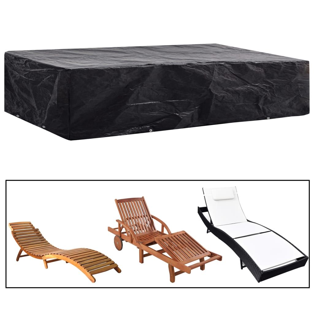 Coperture Arredi Giardino 2 pz 8 Occhielli 218x77x55 cm vidaXL