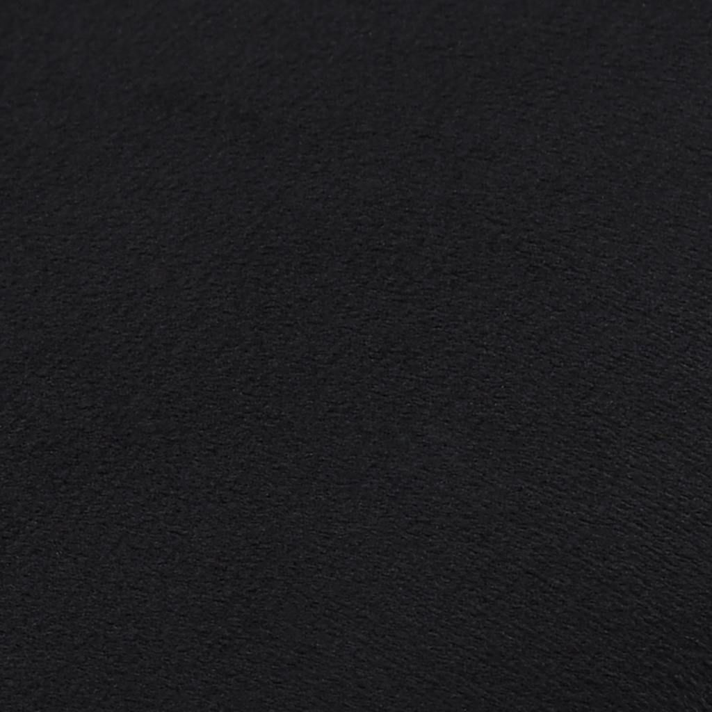 Sgabello Nero e Oro in Velluto 28 x 36 cm vidaXL