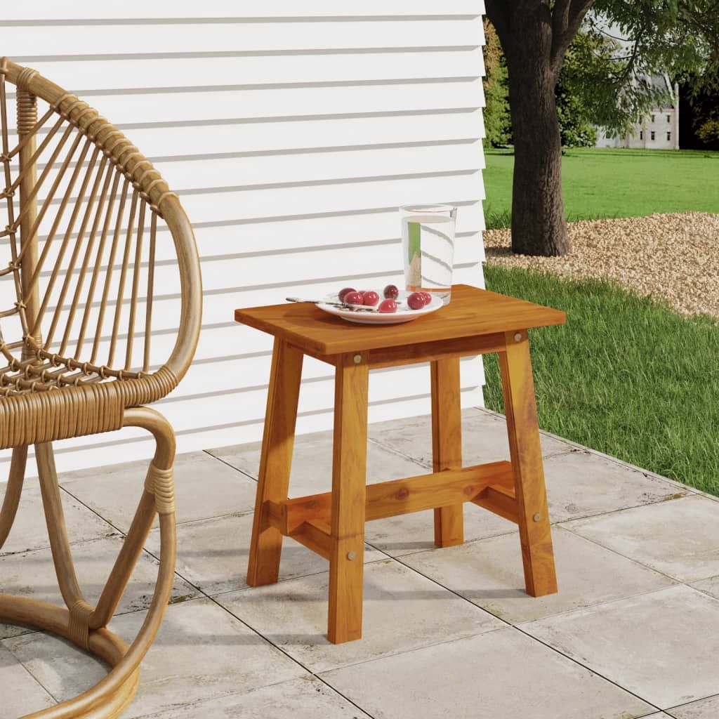 Sgabello 45x29x45 cm Rettangolare in Legno Massello di Acacia vidaXL