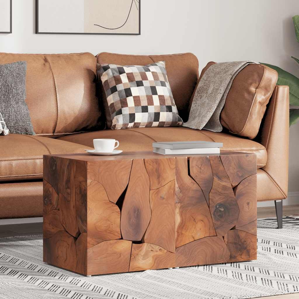 Sgabelli 2 pz Marrone 40x40x45 cm in Legno Massello di Tek 4 Pz vidaXL