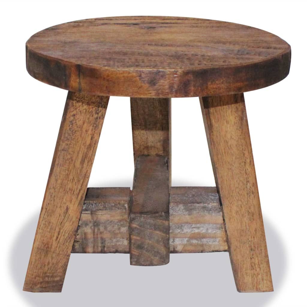 Sgabello in Legno Massello di Mogano vidaXL