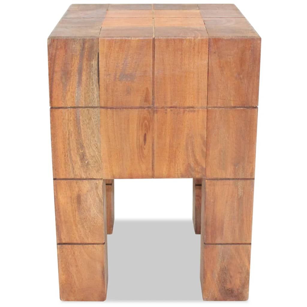 Sgabello in Legno Massello di Mogano vidaXL
