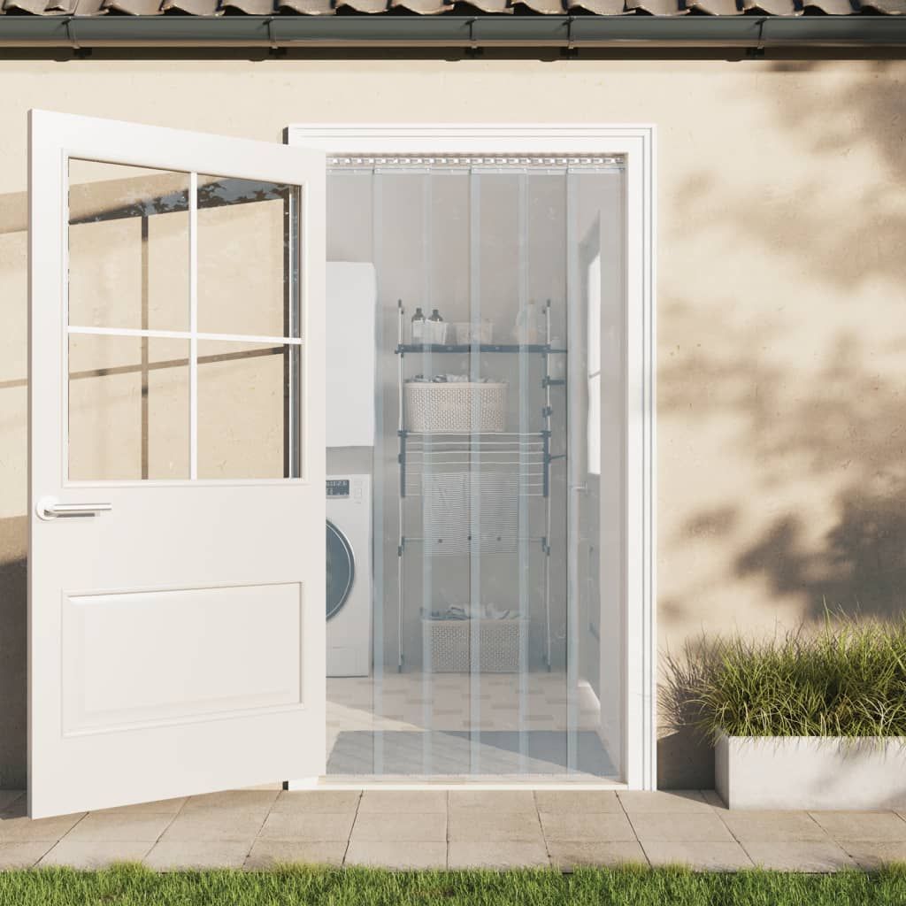 Tenda per Porte Trasparente 300 mm x 2,6 mm 10 m in PVC vidaXL