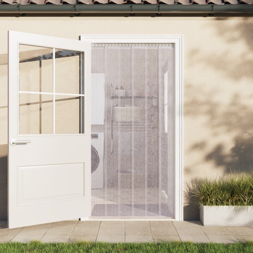 Tenda per Porte Trasparente 300 mm x 2,6 mm 10 m in PVC vidaXL