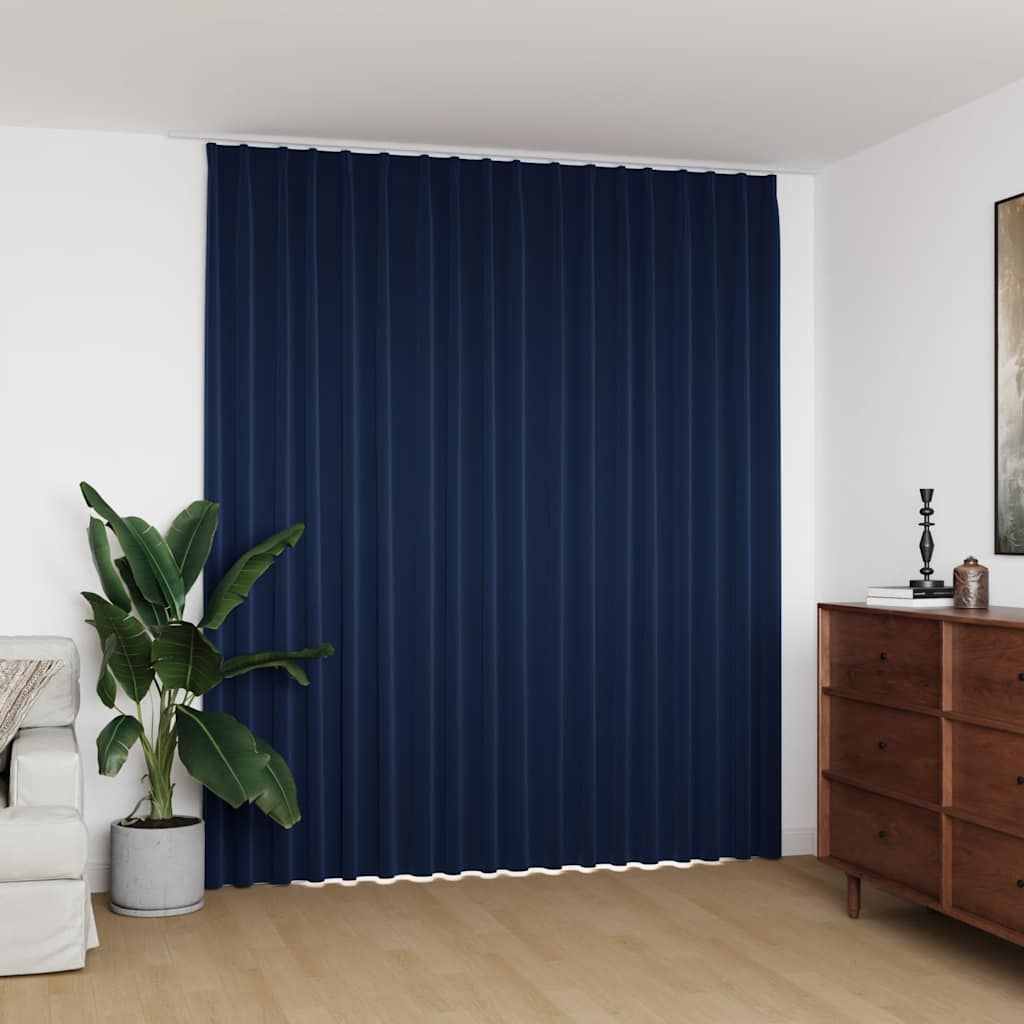 Tenda Oscurante con Ganci Blu 290x245 cm vidaXL