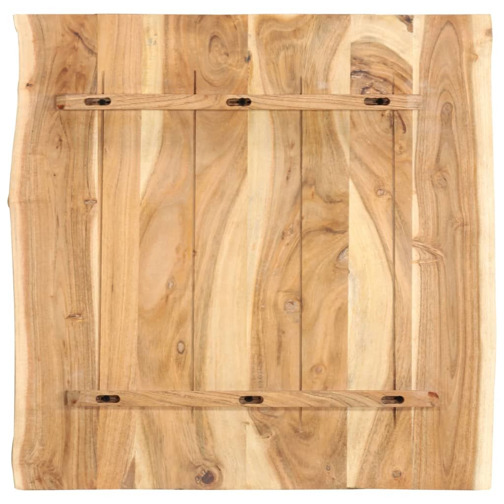 Piano del Tavolo in Legno Massello di Acacia 58x(50-60)x2,5 cm vidaXL