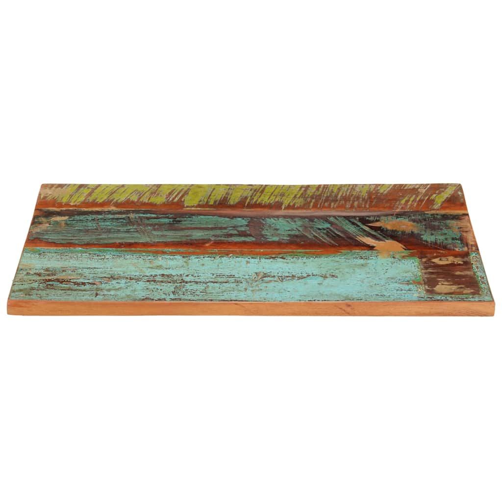 Piano Tavolo Rettangolare 60x80 cm 25-27 mm Legno di Recupero vidaXL
