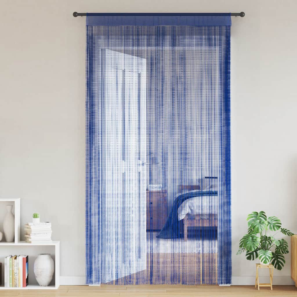 Tende a Filo 2 pz 100x250 cm Blu vidaXL