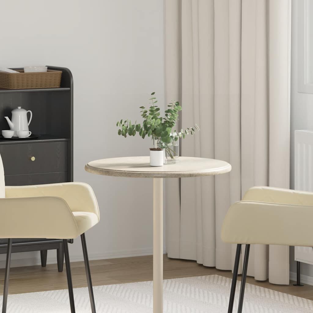 Piano per Tavolo Grigio Ø60x2,5 cm in Marmo vidaXL
