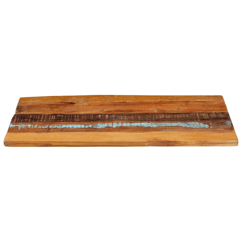 Piano Tavolo Rettangolare 60x100 cm 25-27 mm Legno di Recupero vidaXL
