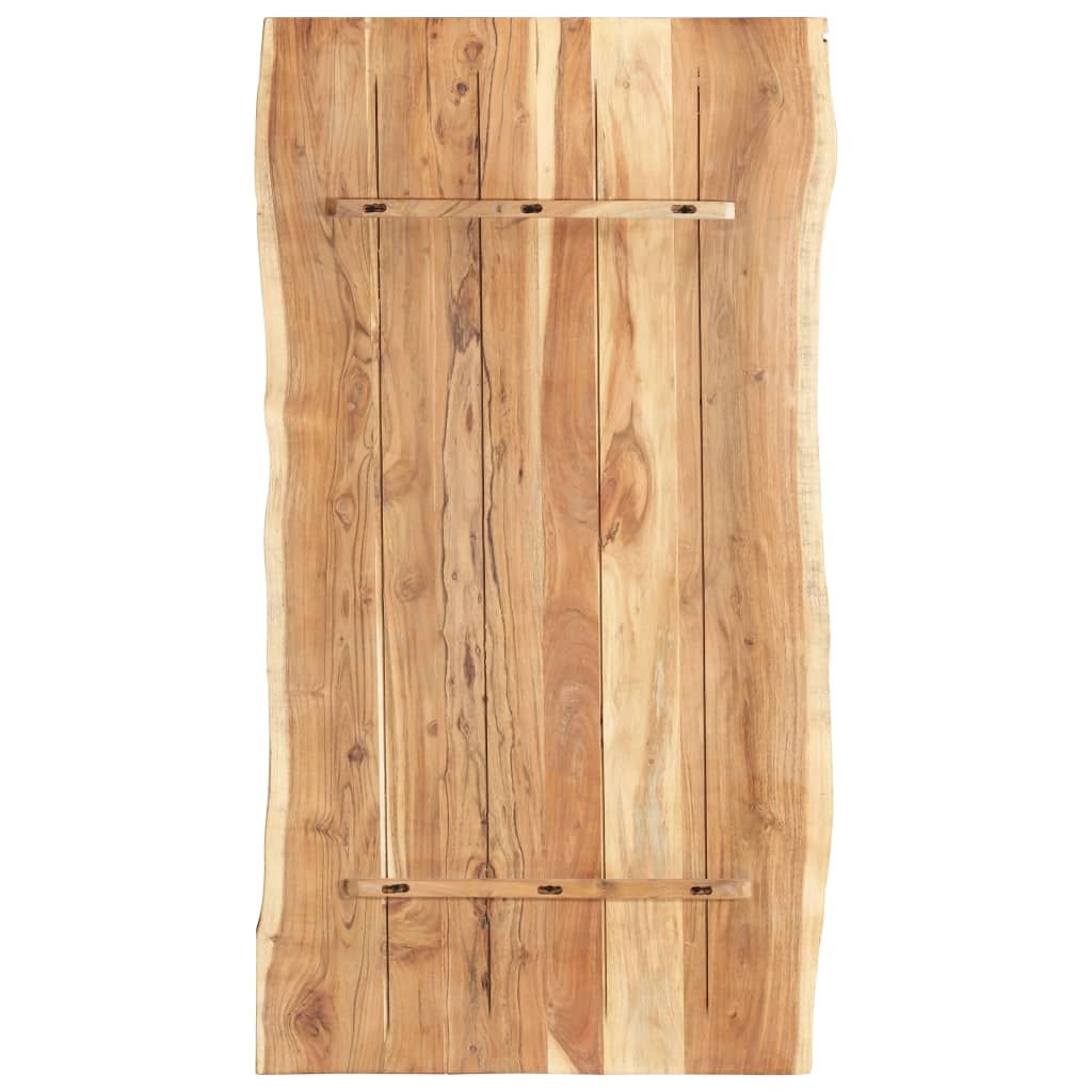 Piano del Tavolo in Legno Massello di Acacia 118x(50-60)x3,8 cm vidaXL