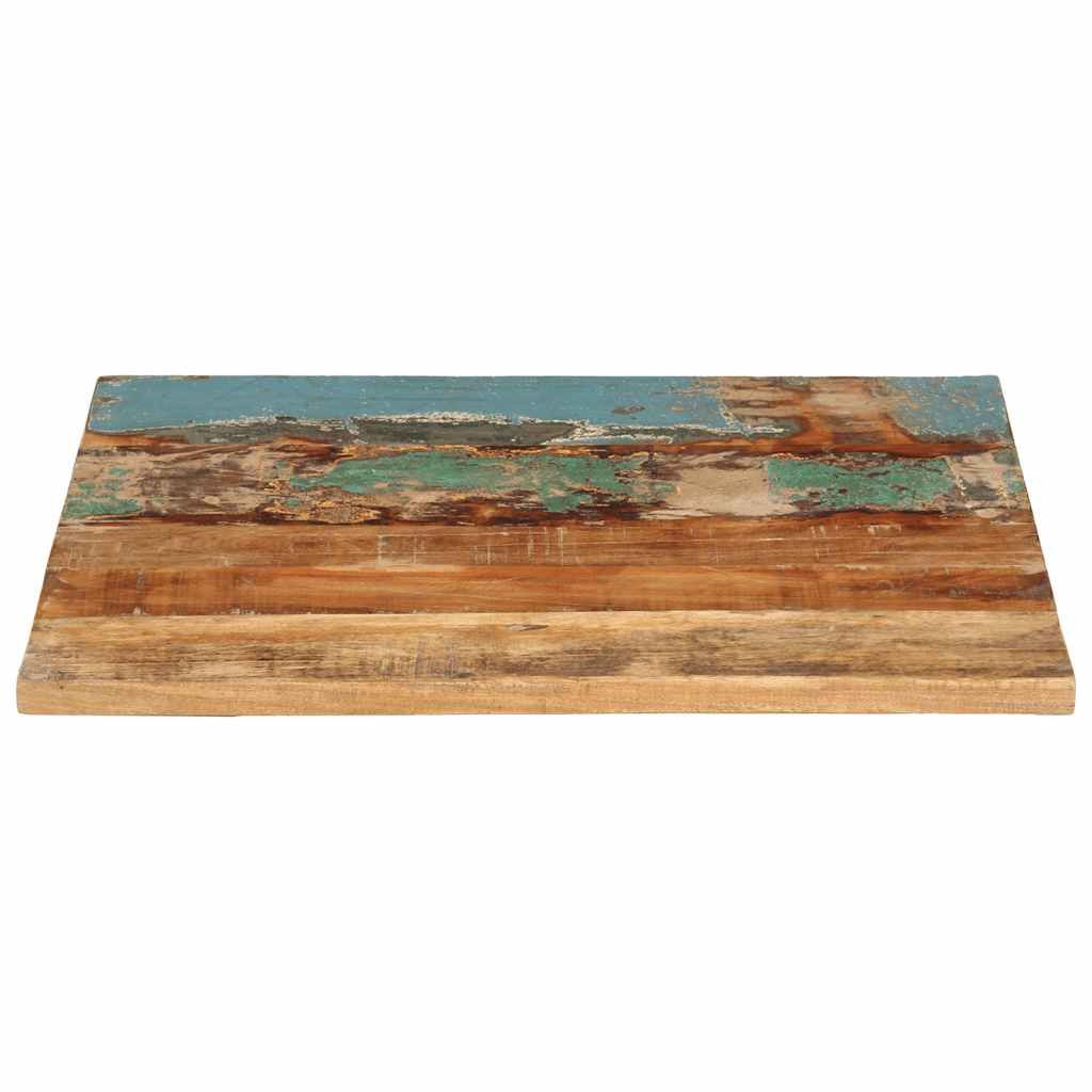Piano Tavolo Rettangolare 60x70 cm 25-27 mm Legno di Recupero vidaXL