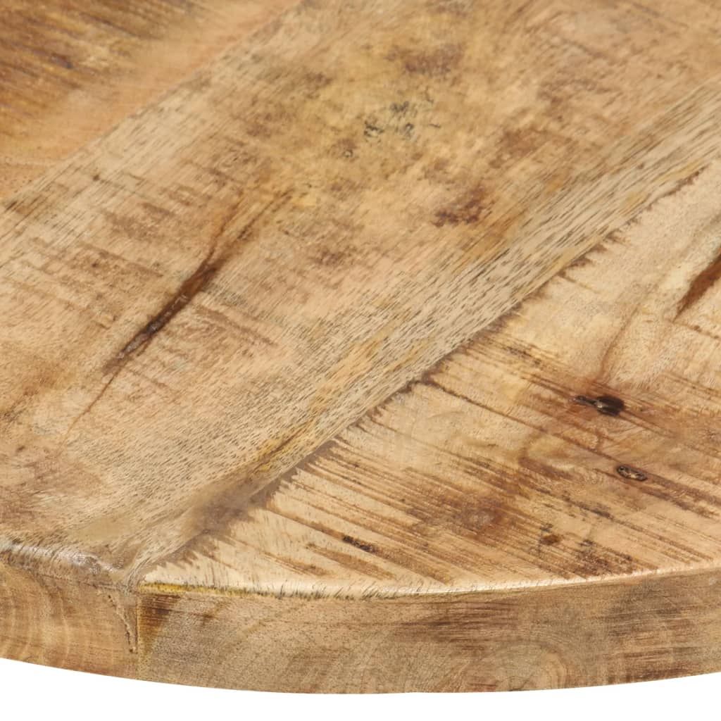Piano Tavolo in Legno Massello di Mango Rotondo 25-27 mm 50 cm vidaXL