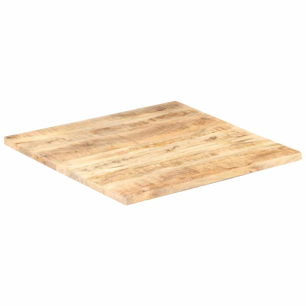 Piano Tavolo in Legno Massello di Mango 25-27 mm 80x80 cm vidaXL