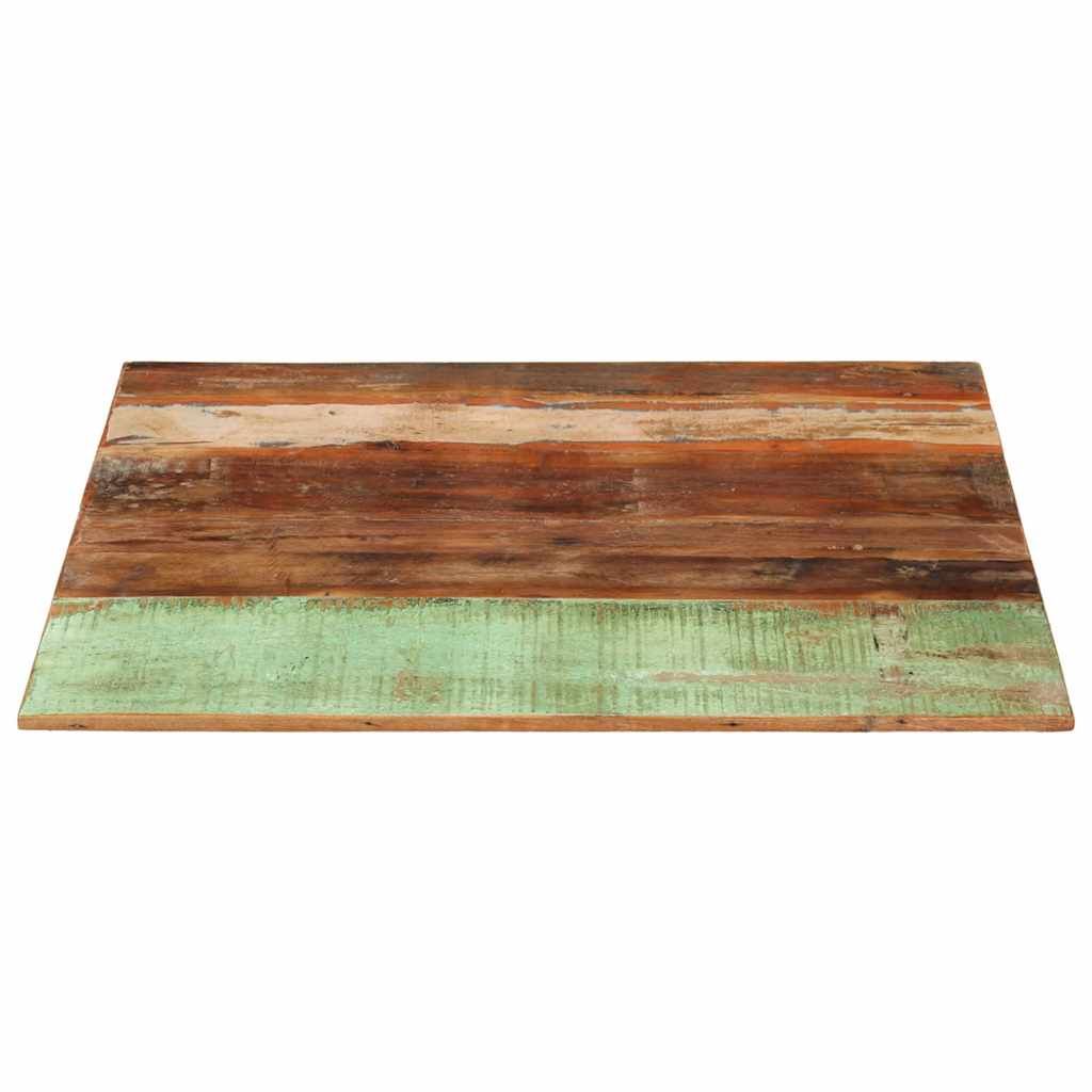 Piano Tavolo Quadrato 80x80 cm 15-16 mm in Legno di Recupero vidaXL