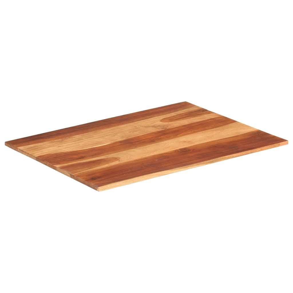 Piano Tavolo in Legno Massello di Acacia 15-16 mm 60x80 cm vidaXL