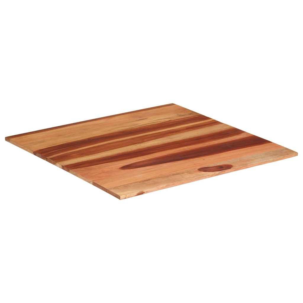 Piano Tavolo in Legno Massello di Acacia 15-16 mm 80x80 cm vidaXL