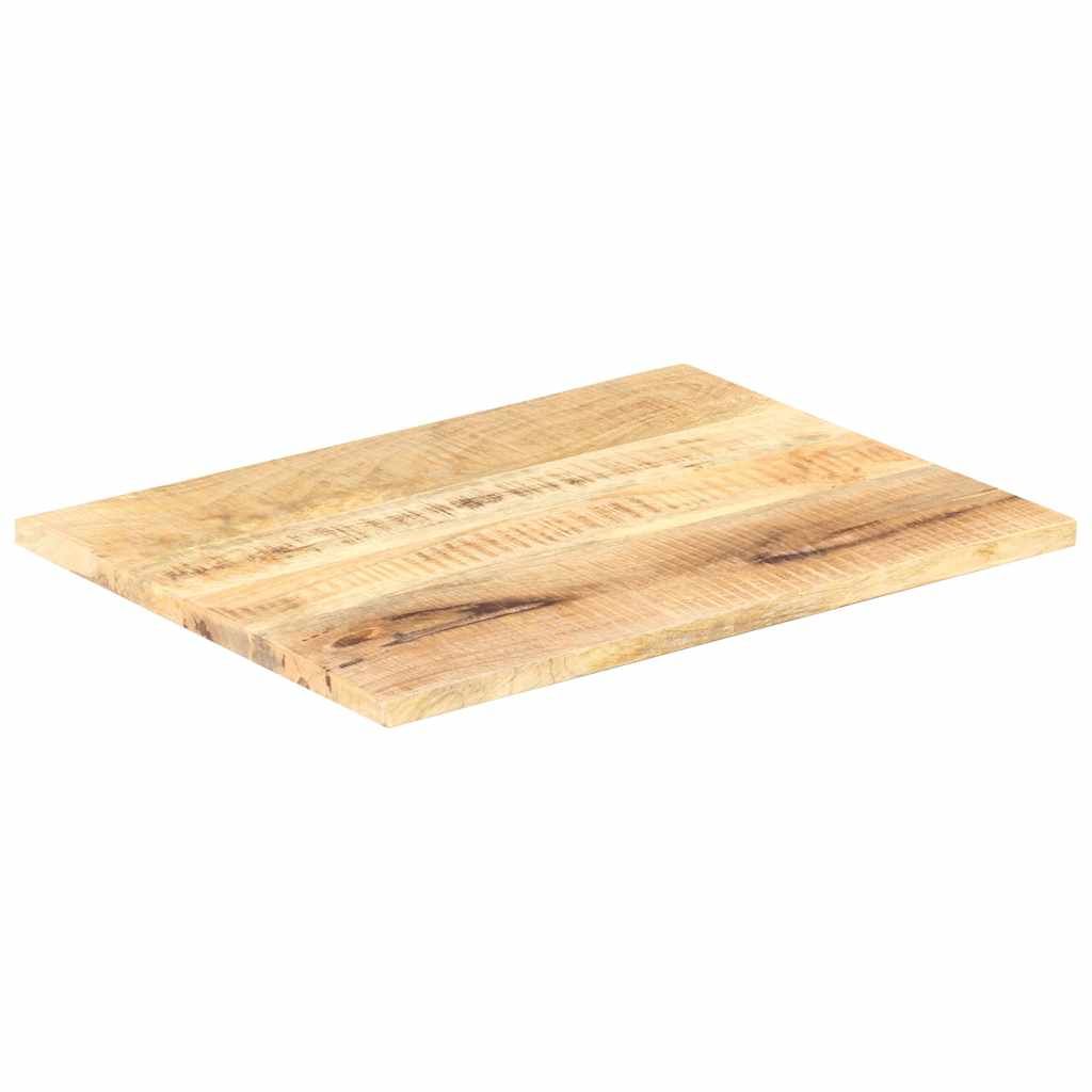 Piano Tavolo in Legno Massello di Mango 25-27 mm 90x70 cm vidaXL