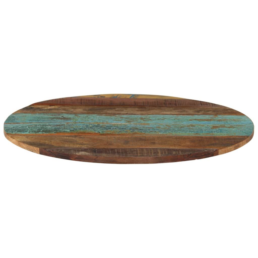 Piano Tavolo Rotondo 60 cm 15-16 mm in Legno di Recupero vidaXL