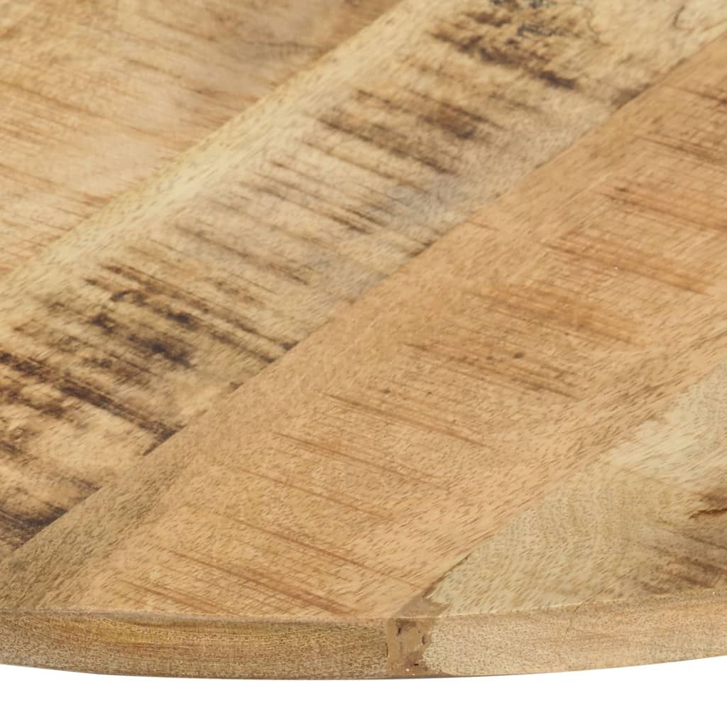 Piano Tavolo in Legno Massello di Mango Rotondo 15-16 mm 80 cm vidaXL