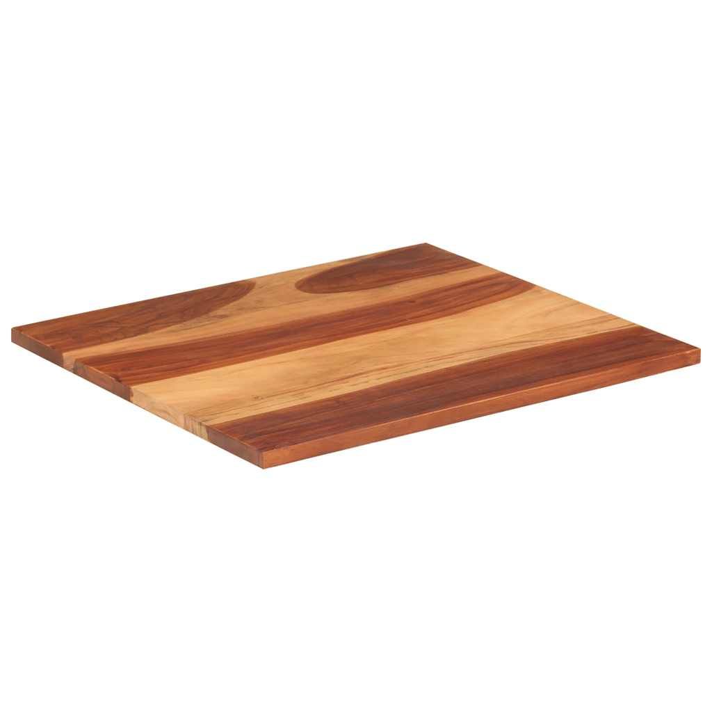 Piano Tavolo in Legno Massello di Acacia 25-27 mm 70x80 cm vidaXL