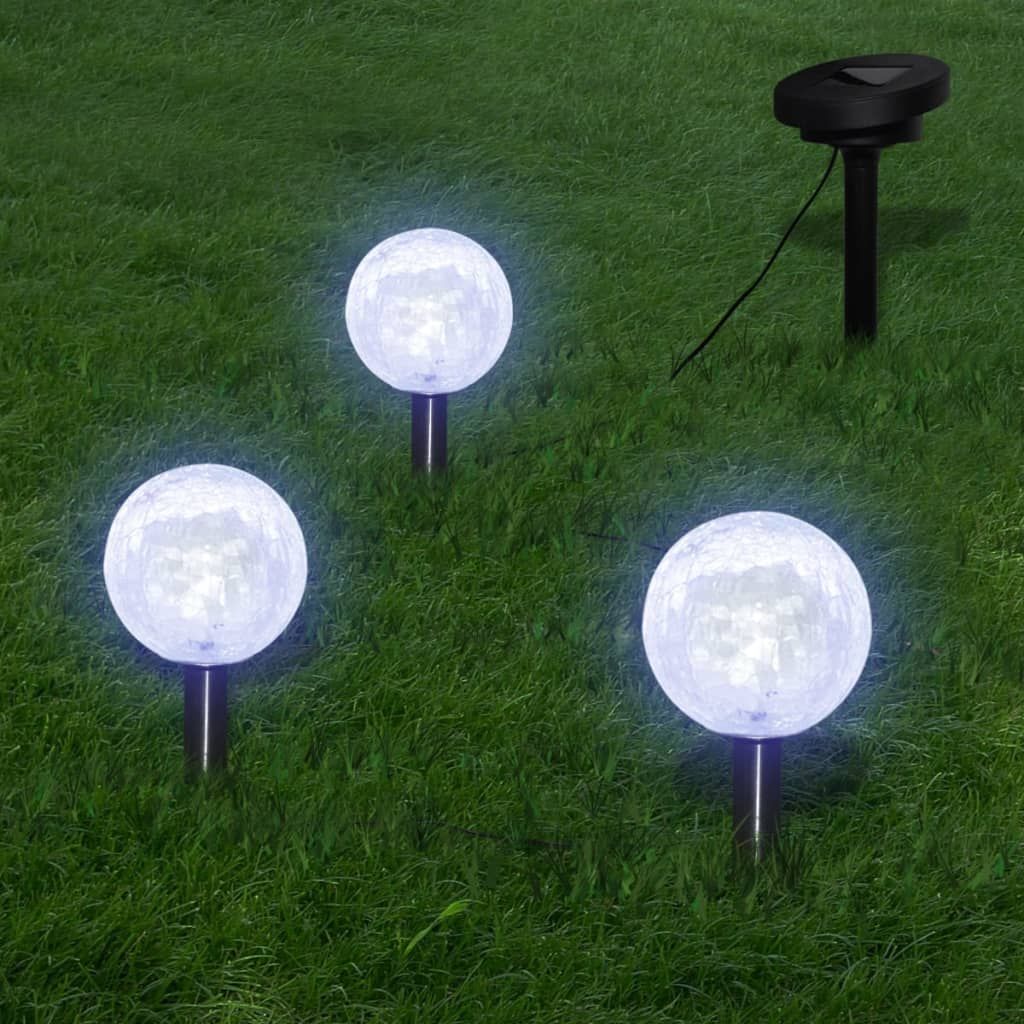 Lampade LED da Giardino 6 pz con Picchetti e Pannelli Solari vidaXL