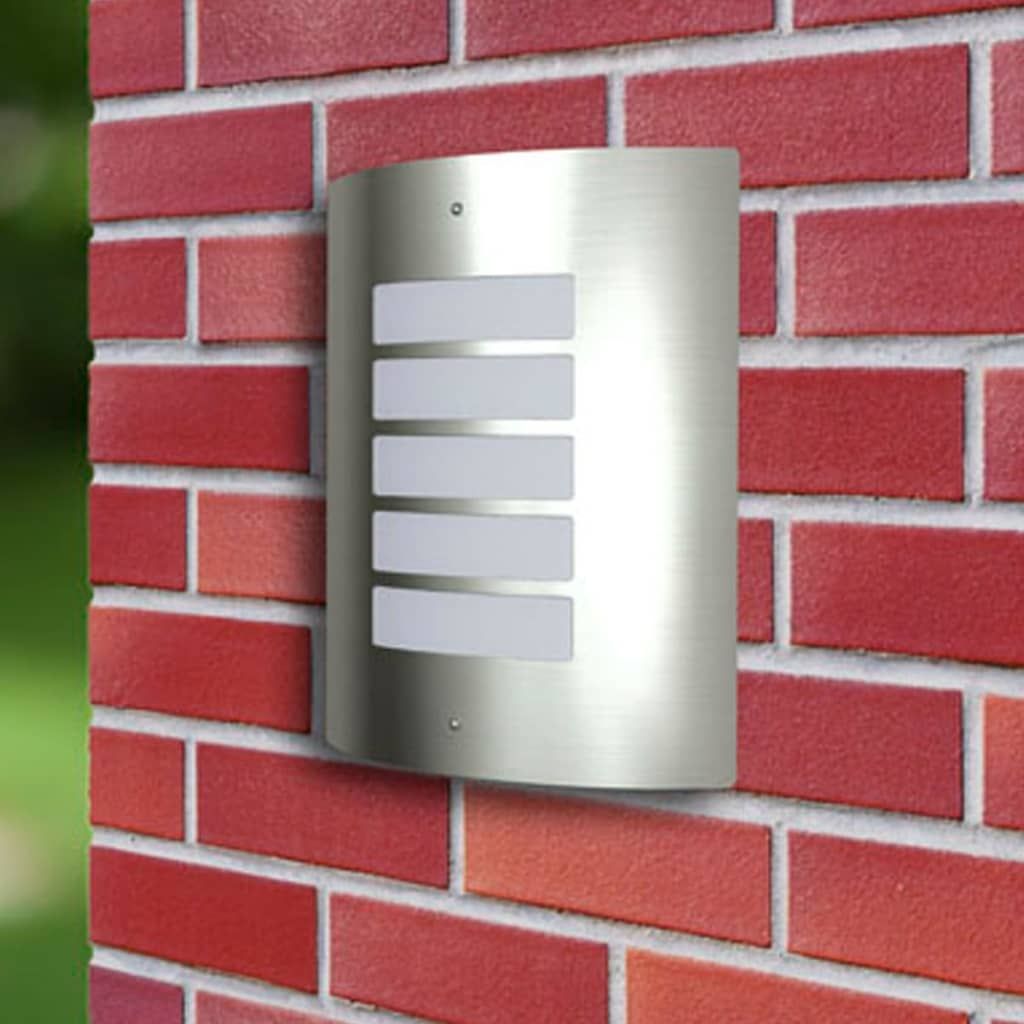 Appliquè moderni in acciaio inox per esterni ed interni, 2 vidaXL