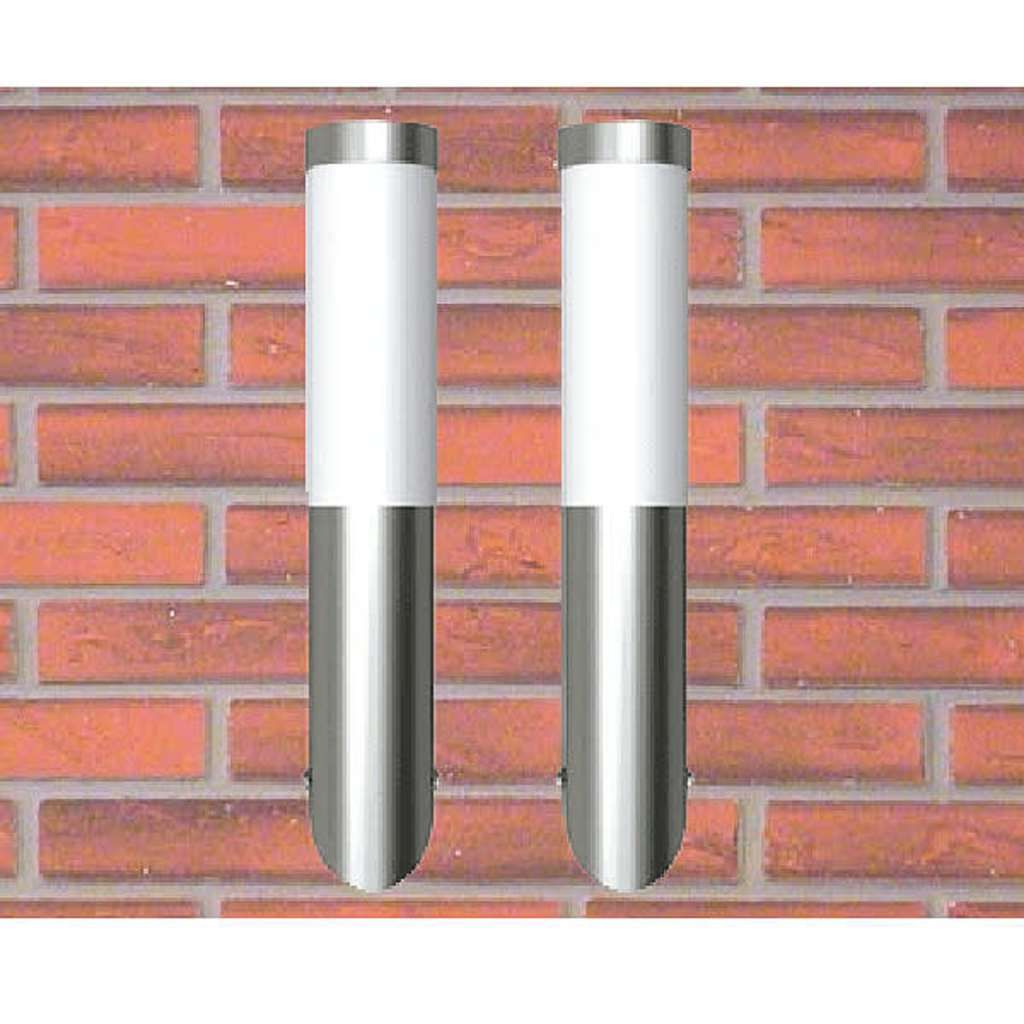 Applique da Esterno 2 pz in Acciaio Inossidabile vidaXL