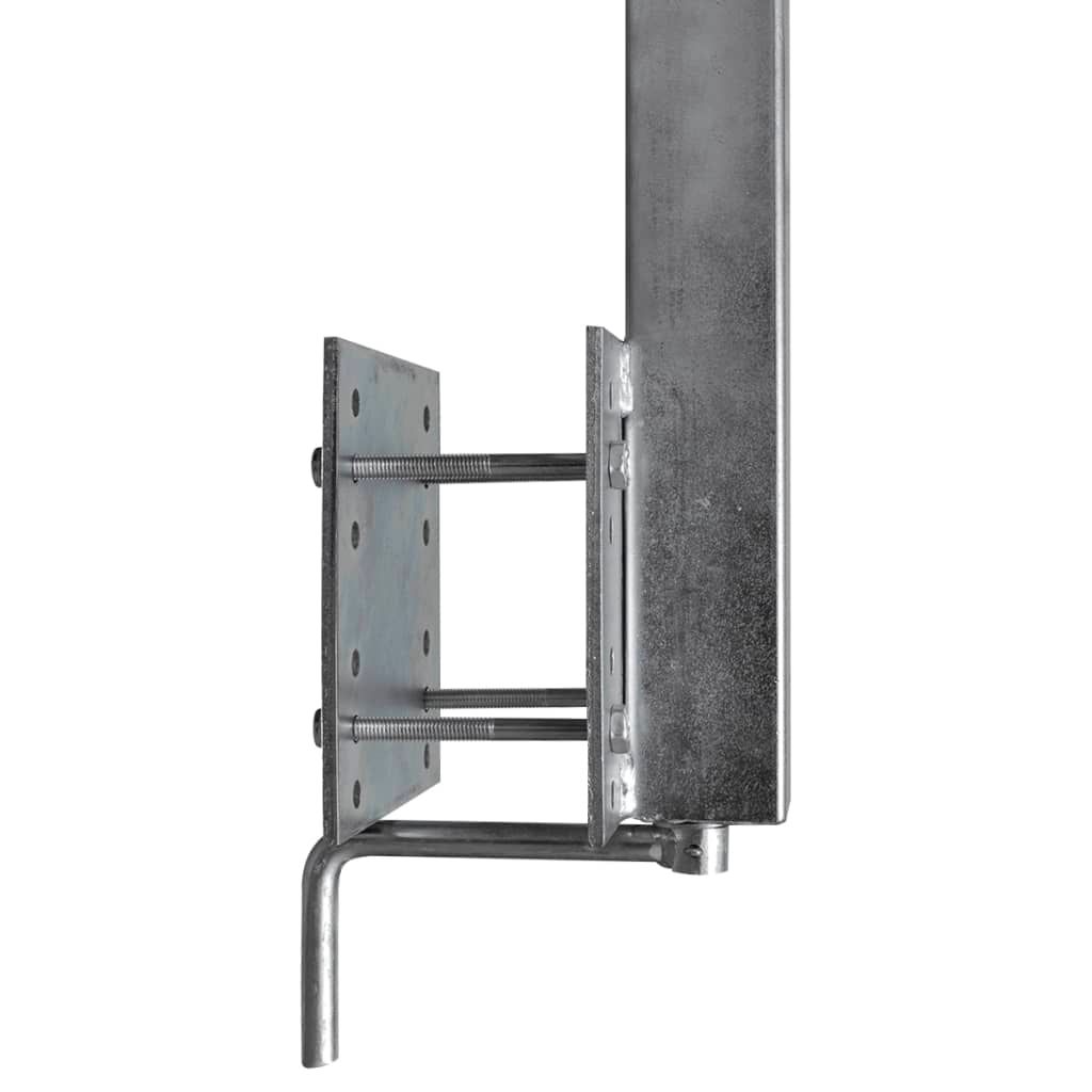 Set 2 Supporti Prua a Doppia Ruota per Rimorchio Barca 59-84 cm vidaXL