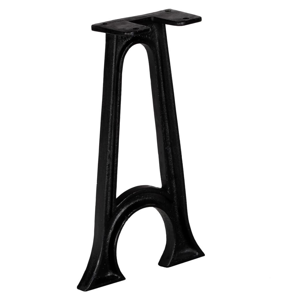 Gambe per Panca 2 pz con Base ad Arco a Forma di A in Ghisa vidaXL