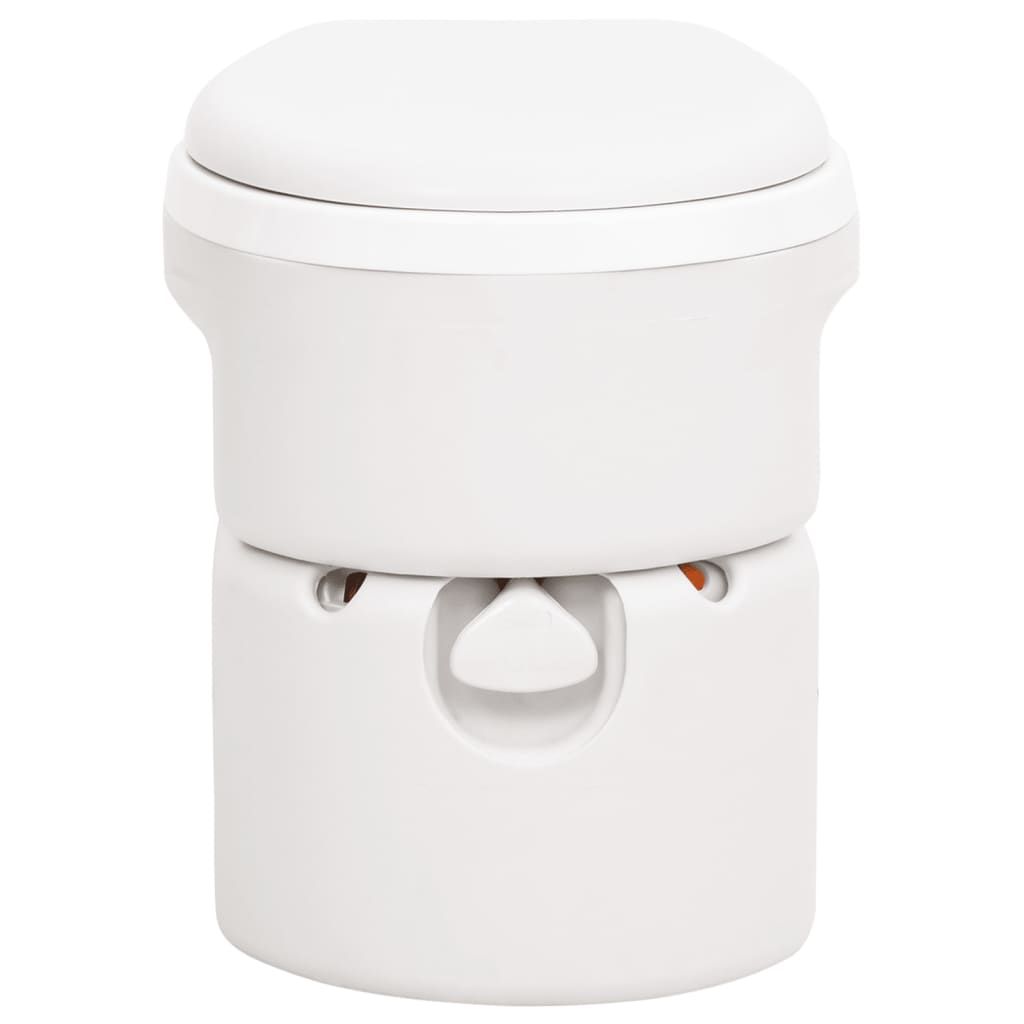 Toilette Integrata da Campeggio Bianca 24+17 L HDPE e PP vidaXL