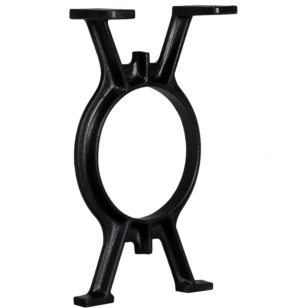 Gambe per Panca 2 pz a Forma di O in Ghisa vidaXL