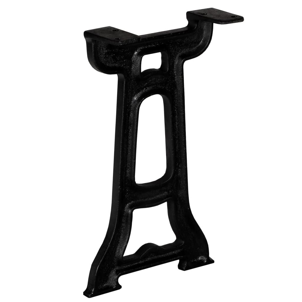 Gambe per Panca 2 pz a Forma di Y in Ghisa vidaXL