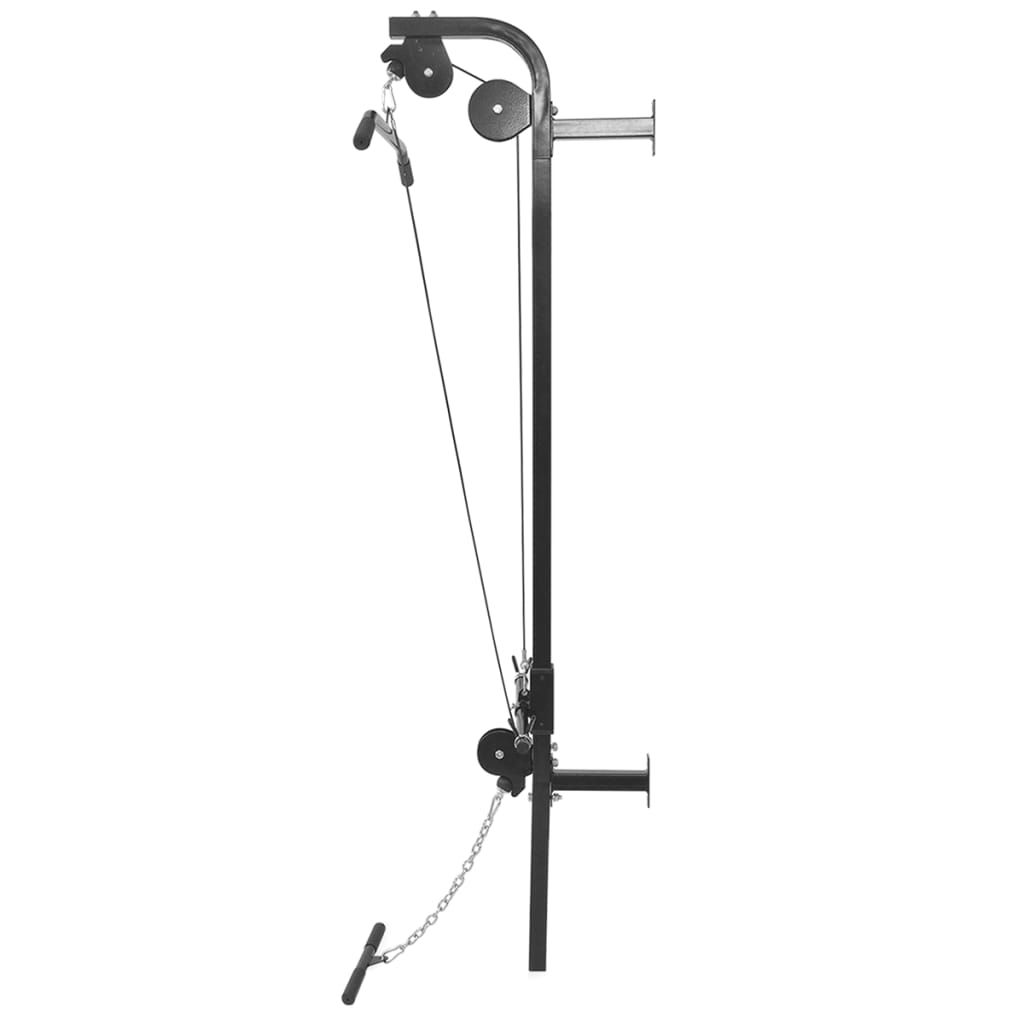 Macchina da Parete con Bilanciere e Set Manubri 60,5 kg vidaXL