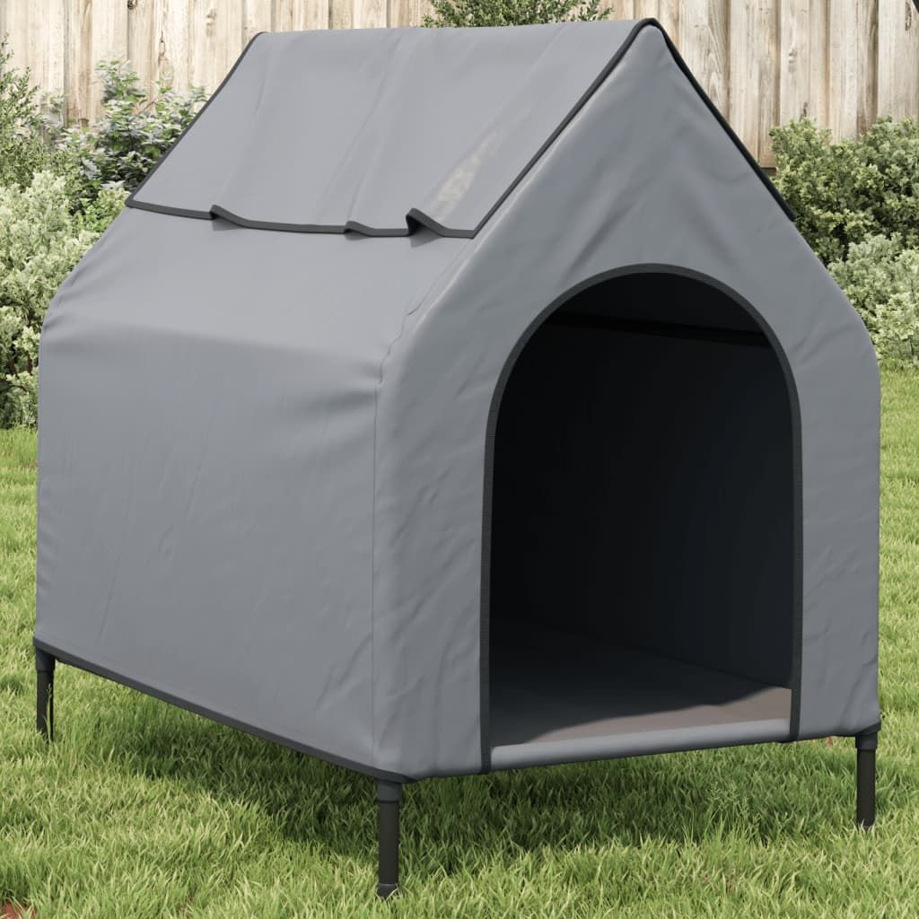 Cuccia per Cani Grigio Chiaro in Tessuto Oxford e Acciaio vidaXL