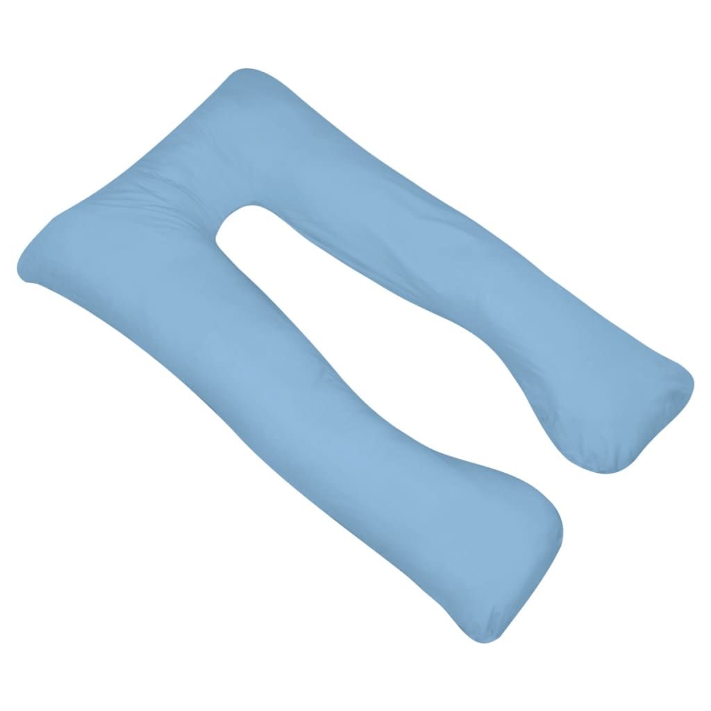 Cuscino di Gravidanza 90 x 145 cm Azzurro vidaXL