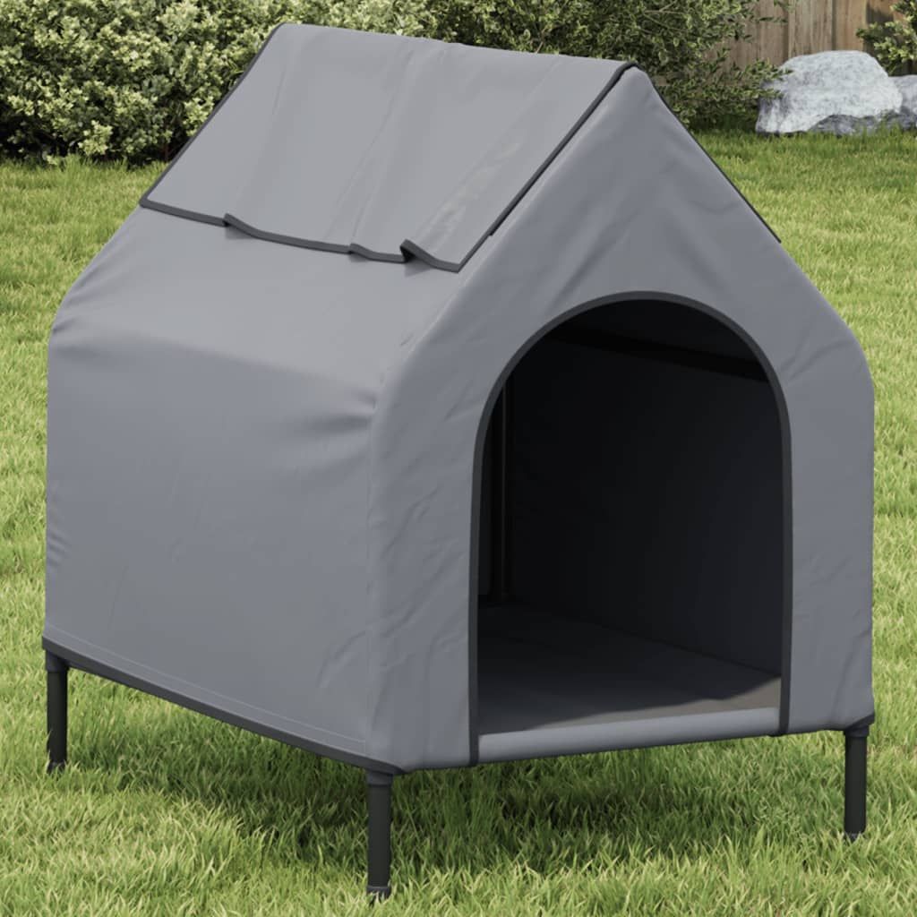 Cuccia per Cani Grigio Chiaro in Tessuto Oxford e Acciaio vidaXL