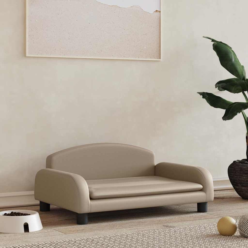 Lettino per Cani Cappuccino 70x45x30 cm in Similpelle vidaXL
