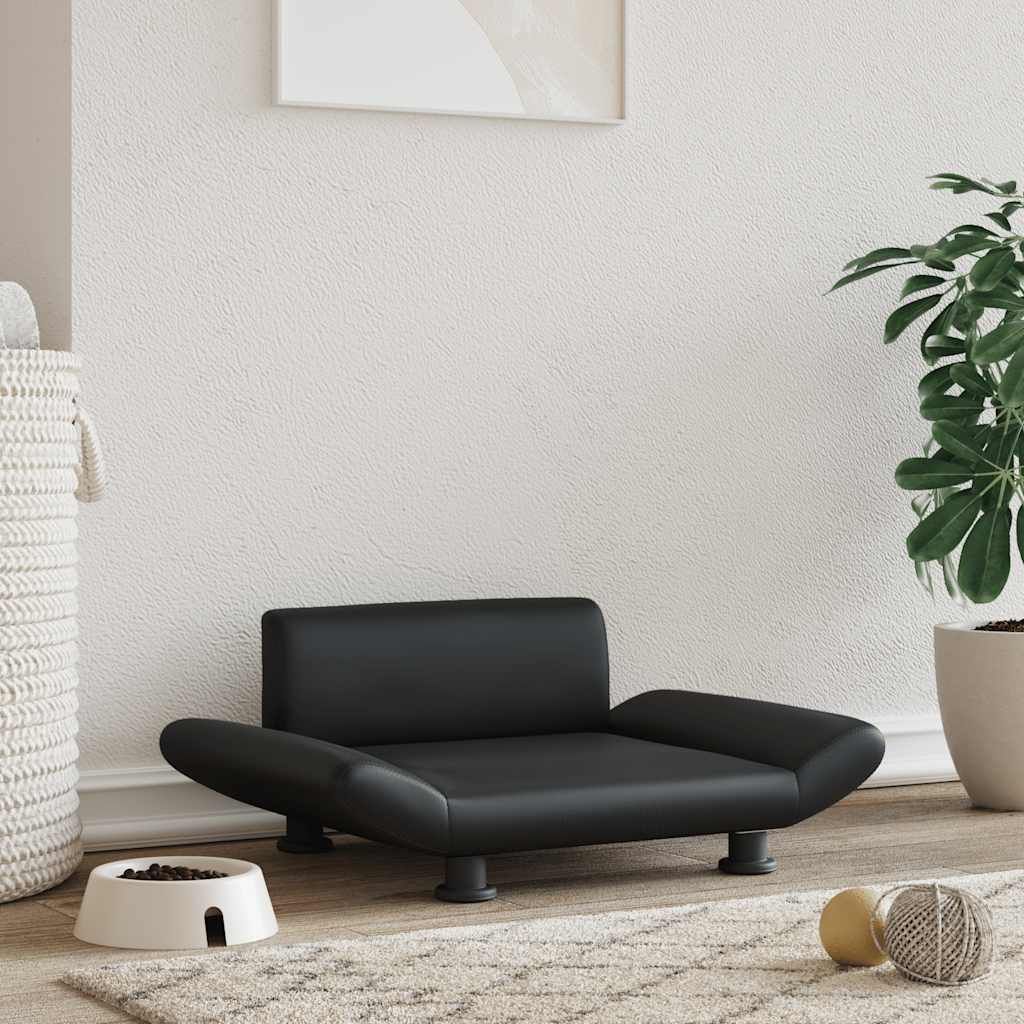 Lettino per Cani Nero 70x45x28 cm in Similpelle vidaXL