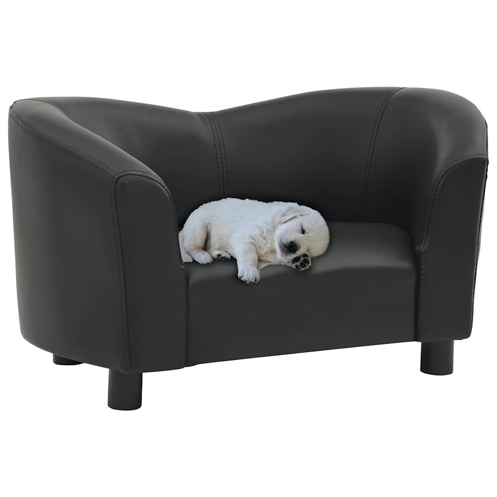 Divano per Cani Nero 67x41x39 cm in Similpelle vidaXL