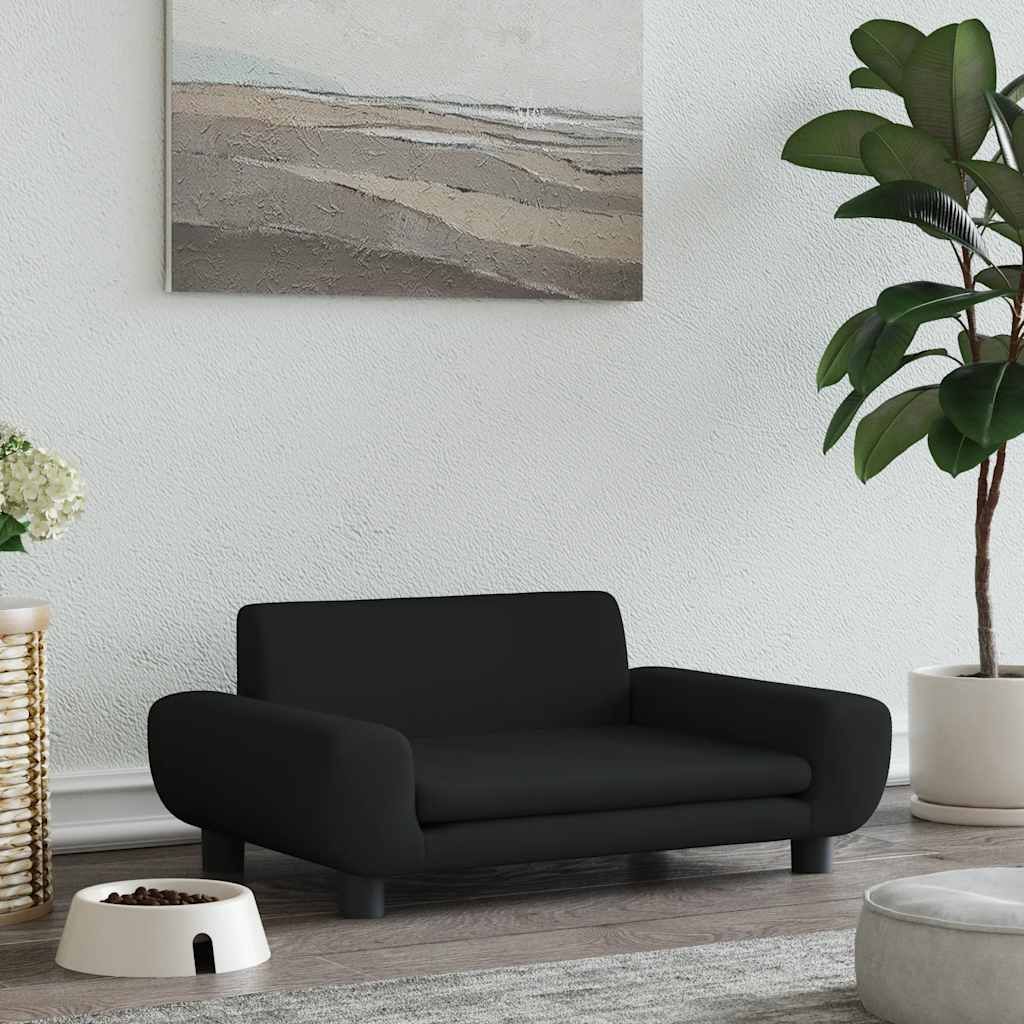 Lettino per Cani Nero 70x45x33 cm in Velluto vidaXL