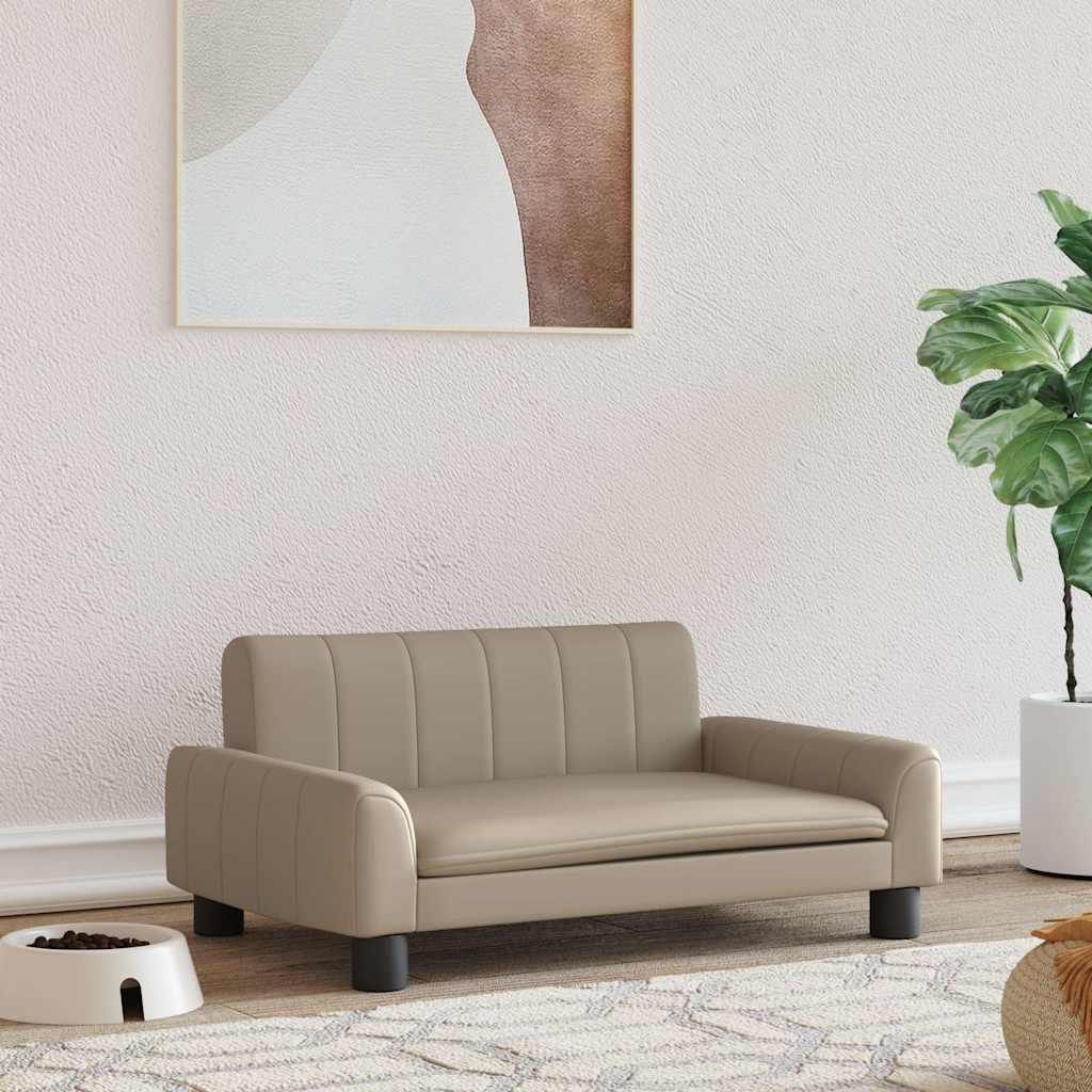 Lettino per Cani Cappuccino 70x45x30 cm in Similpelle vidaXL