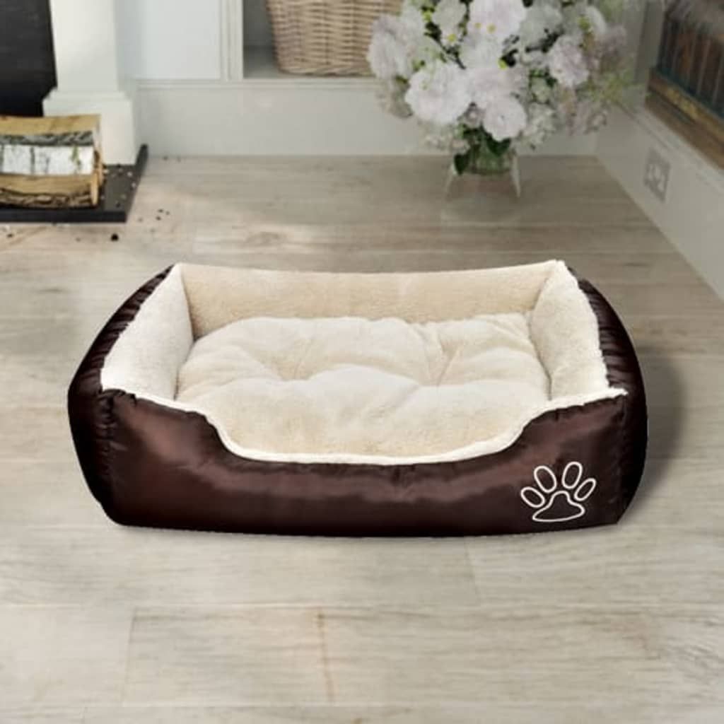 Letto Caldo per Cani con Cuscino Imbottito L vidaXL
