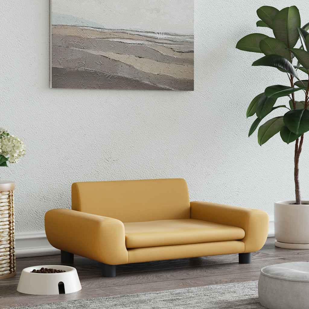 Lettino per Cani Marrone 70x45x33 cm in Velluto vidaXL