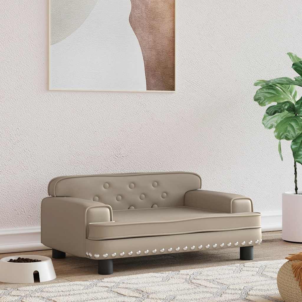 Lettino per Cani Cappuccino 70x45x30 cm in Similpelle vidaXL