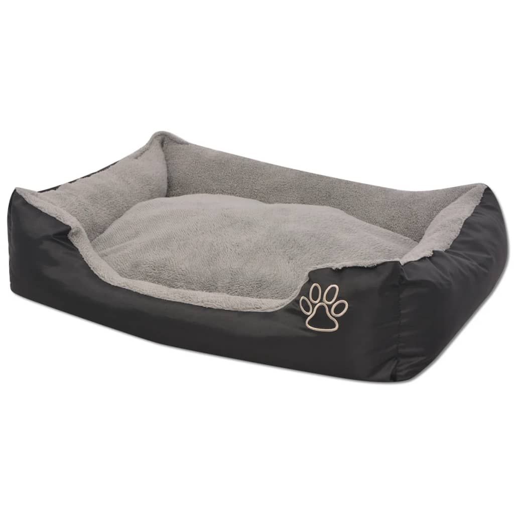 Cuccia per Cani con Cuscino Imbottito Taglia M Nero vidaXL