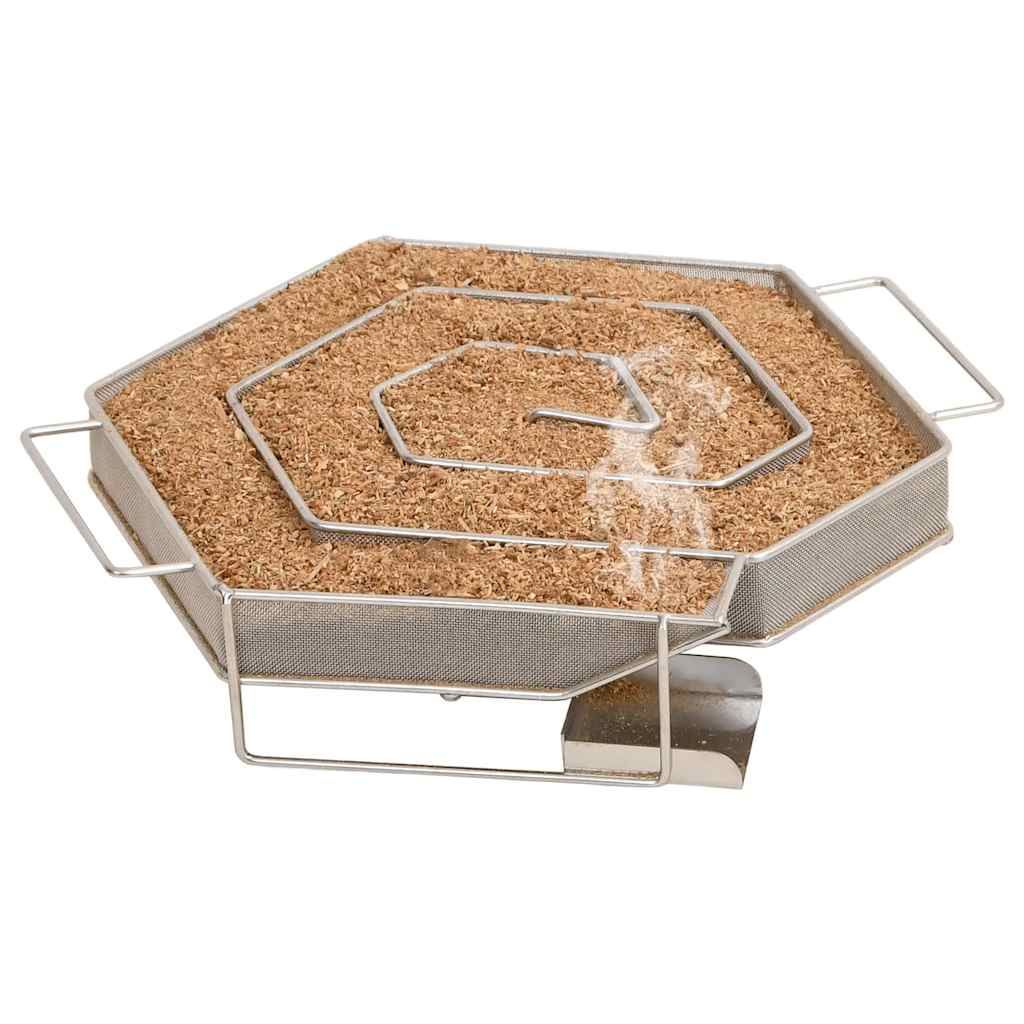 Generatore di Fumo Freddo 6 Angoli 22,5 cm in Acciaio Inox vidaXL